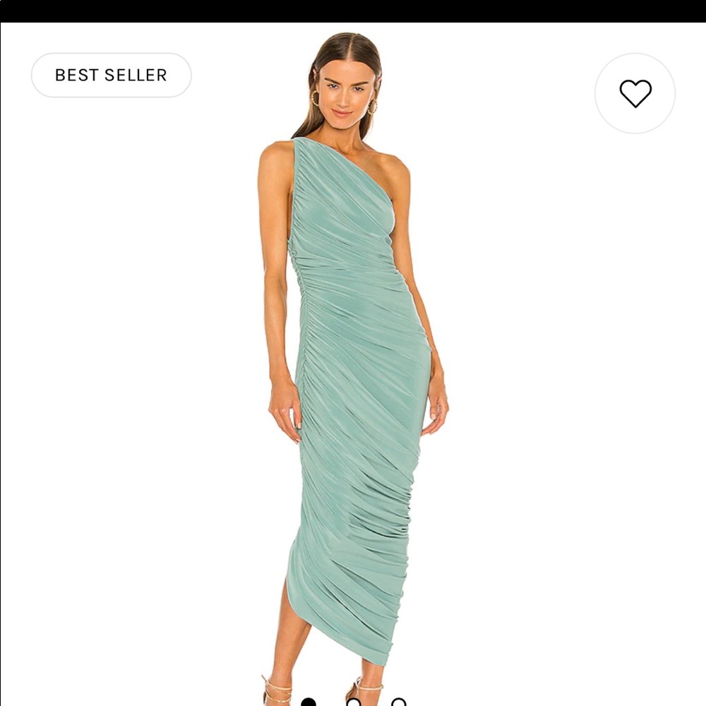 Norma Kamali Diana gown in Vintage mint